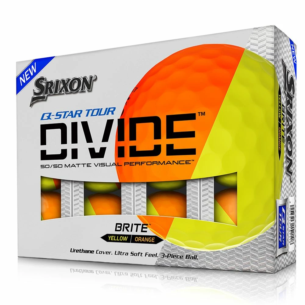 Srixon Q-Star Tour Divide Orange Golf Balls