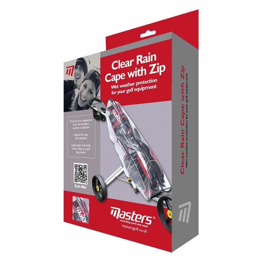 Masters Clear Rain Cape With Zip - Image 2