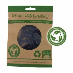 Brand Fusion 37mm Graduated Bio Wooden Golf Tees - 20 Pack