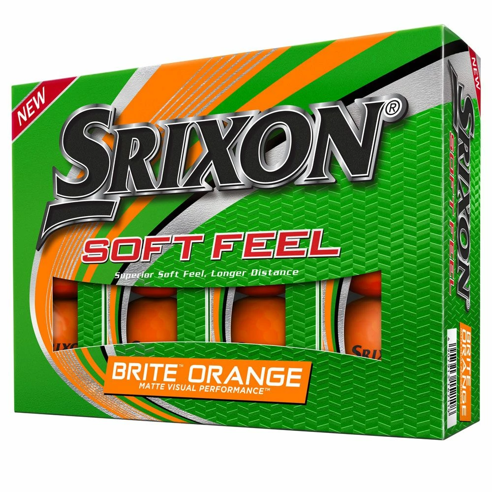 Srixon Soft Feel Brite Orange Golf Balls