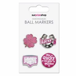 SurprizeShop Pink Good Luck Golf Ball Marker Set