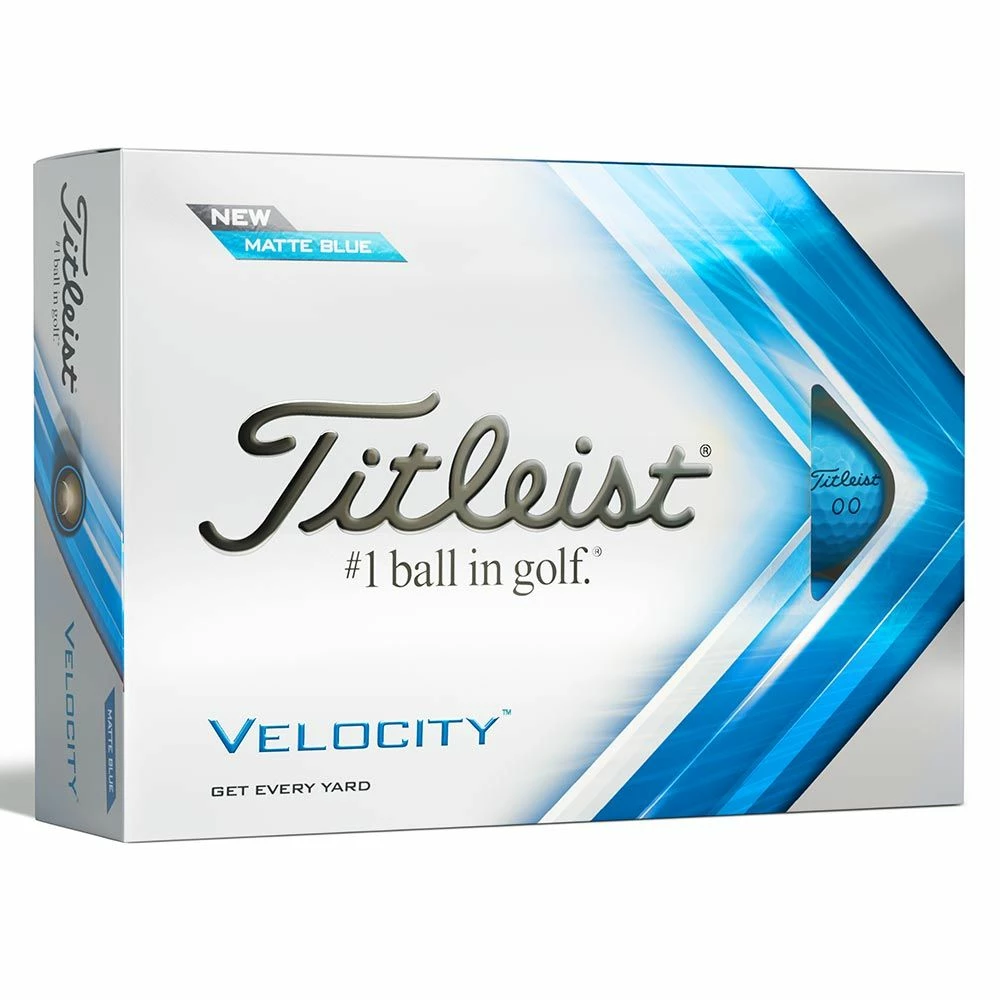 Titleist Velocity 2022 Matte Blue Golf Balls