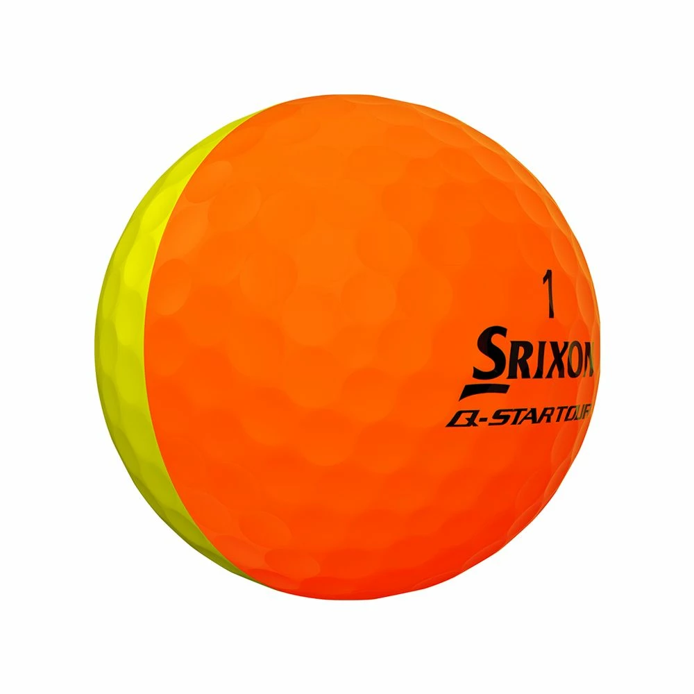 Srixon Q-Star Tour Divide Orange Golf Balls - Image 3