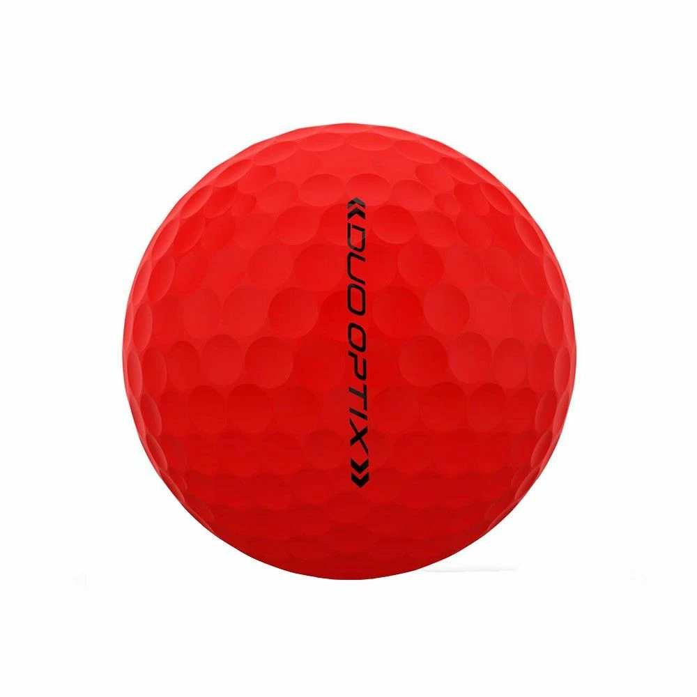 Wilson Staff Duo Optix Red Golf Balls - Image 4